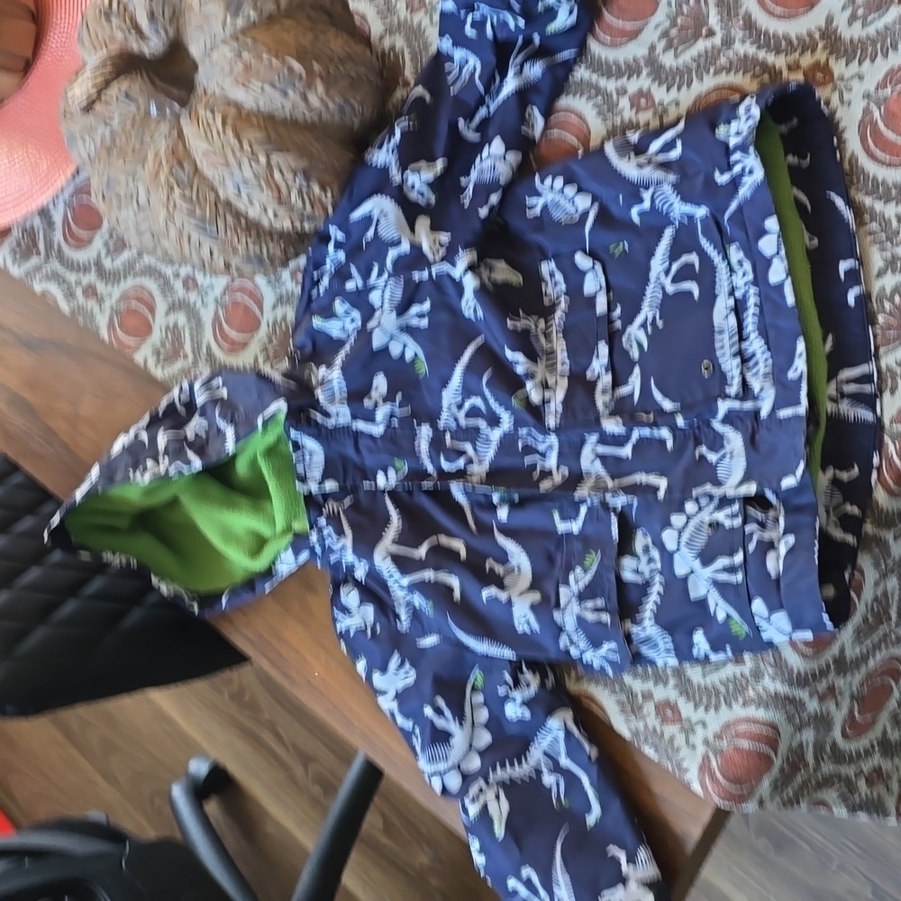 Boy fleece lined rain jacket